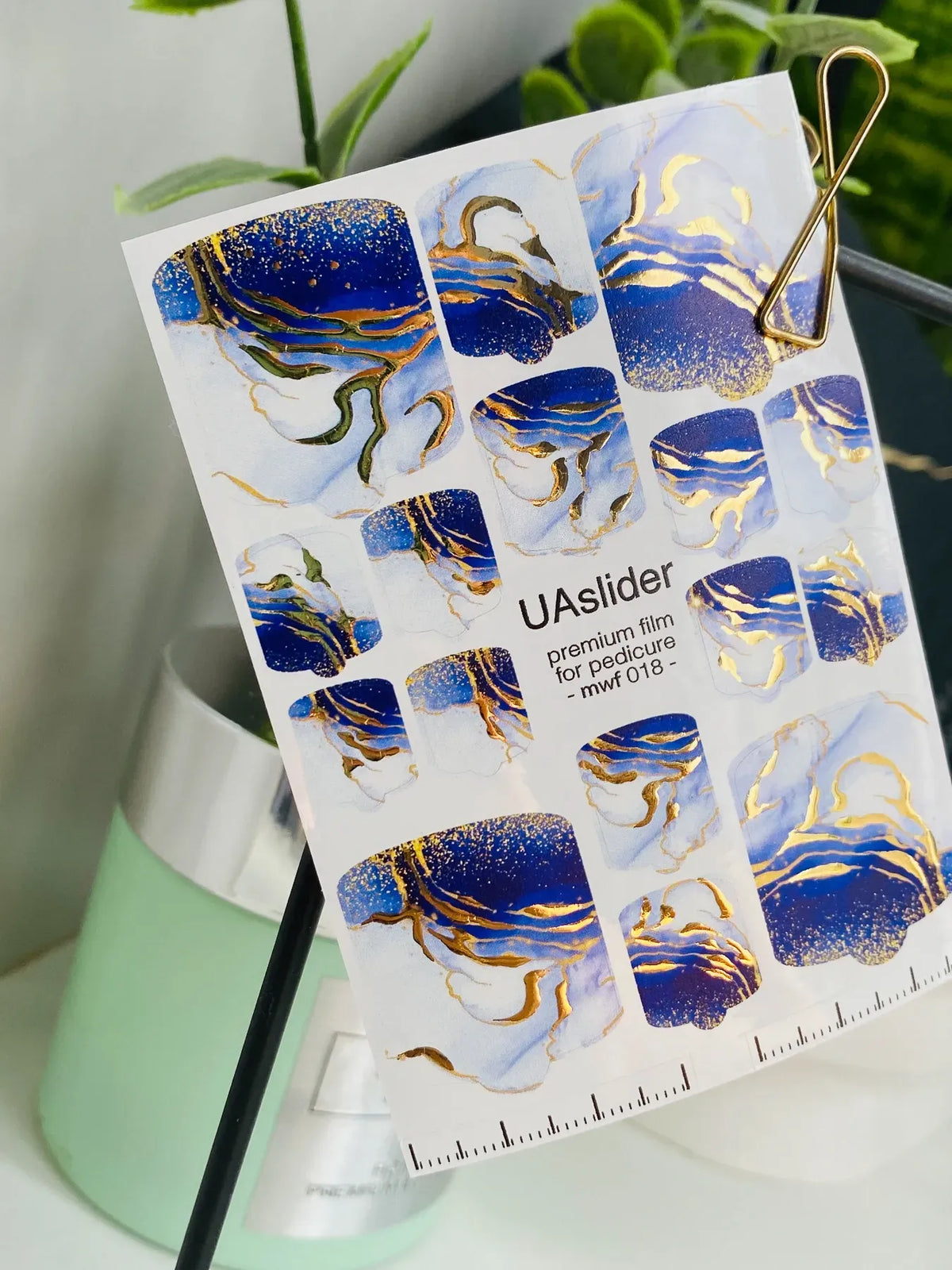 Pedicure nail wrap films mwf 018