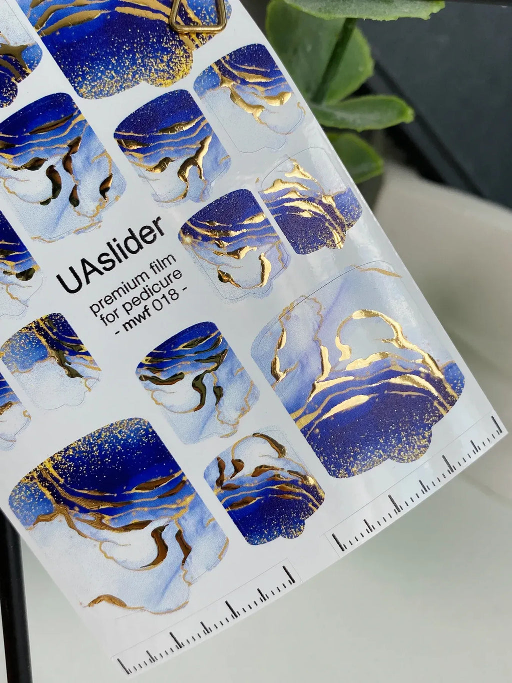Pedicure nail wrap films mwf 018