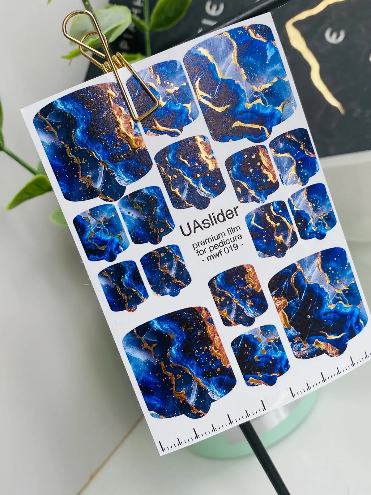 Pedicure nail wrap films mwf 019