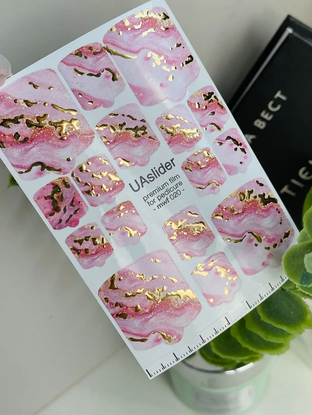 Pedicure nail wrap films mwf 020