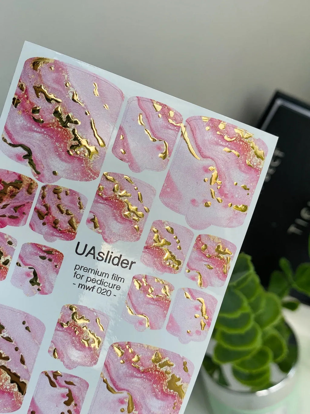 Pedicure nail wrap films mwf 020