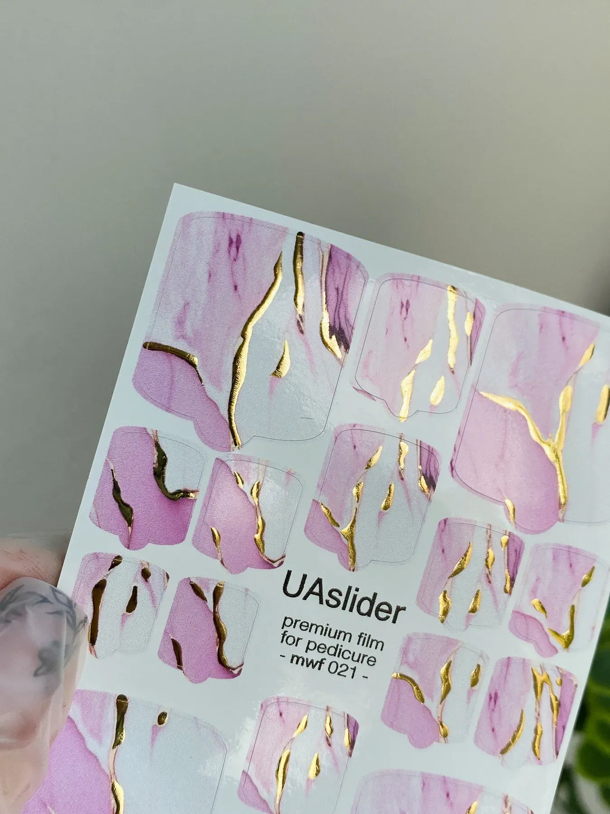 Pedicure nail wrap films mwf 021