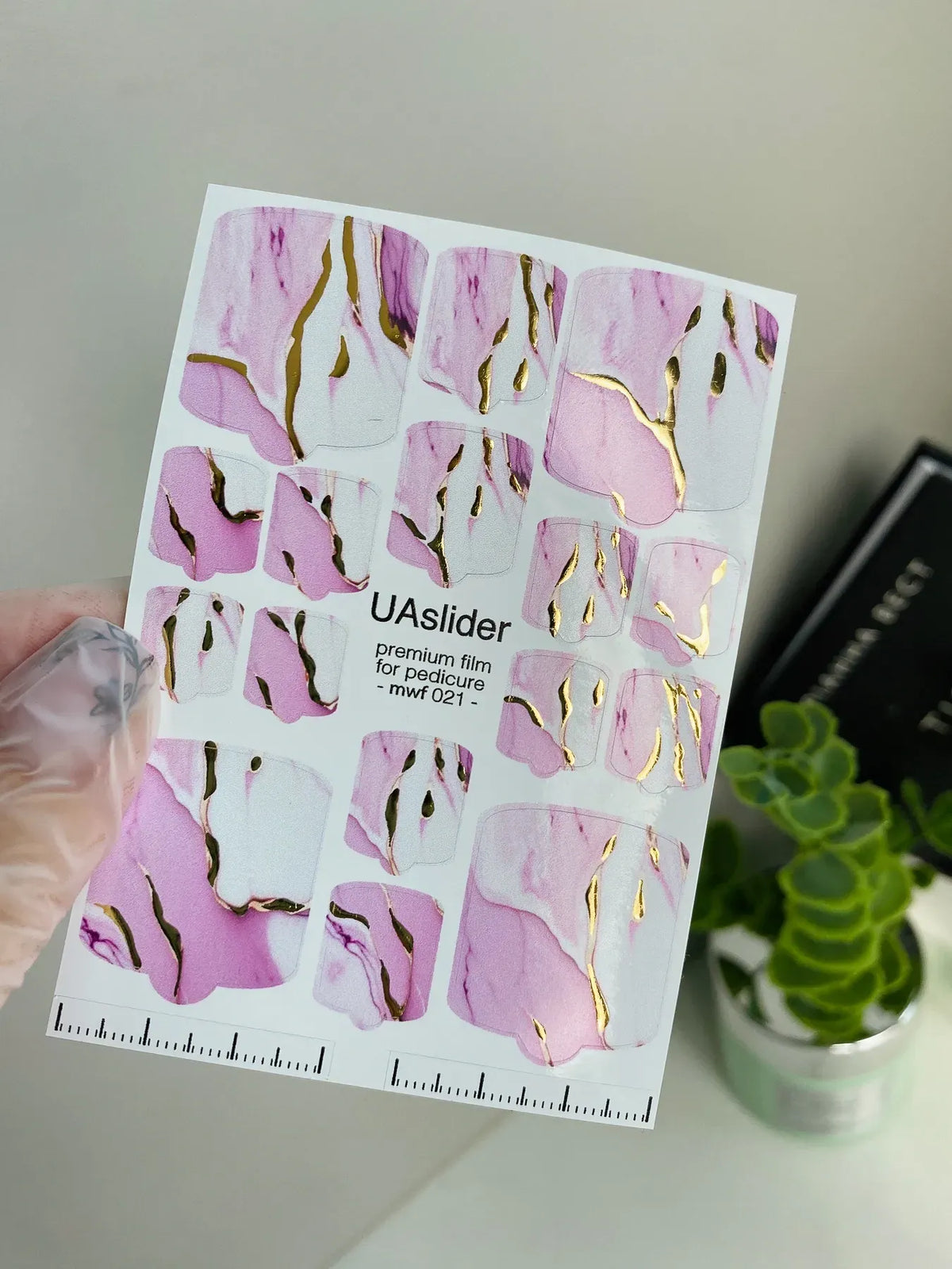 Pedicure nail wrap films mwf 021