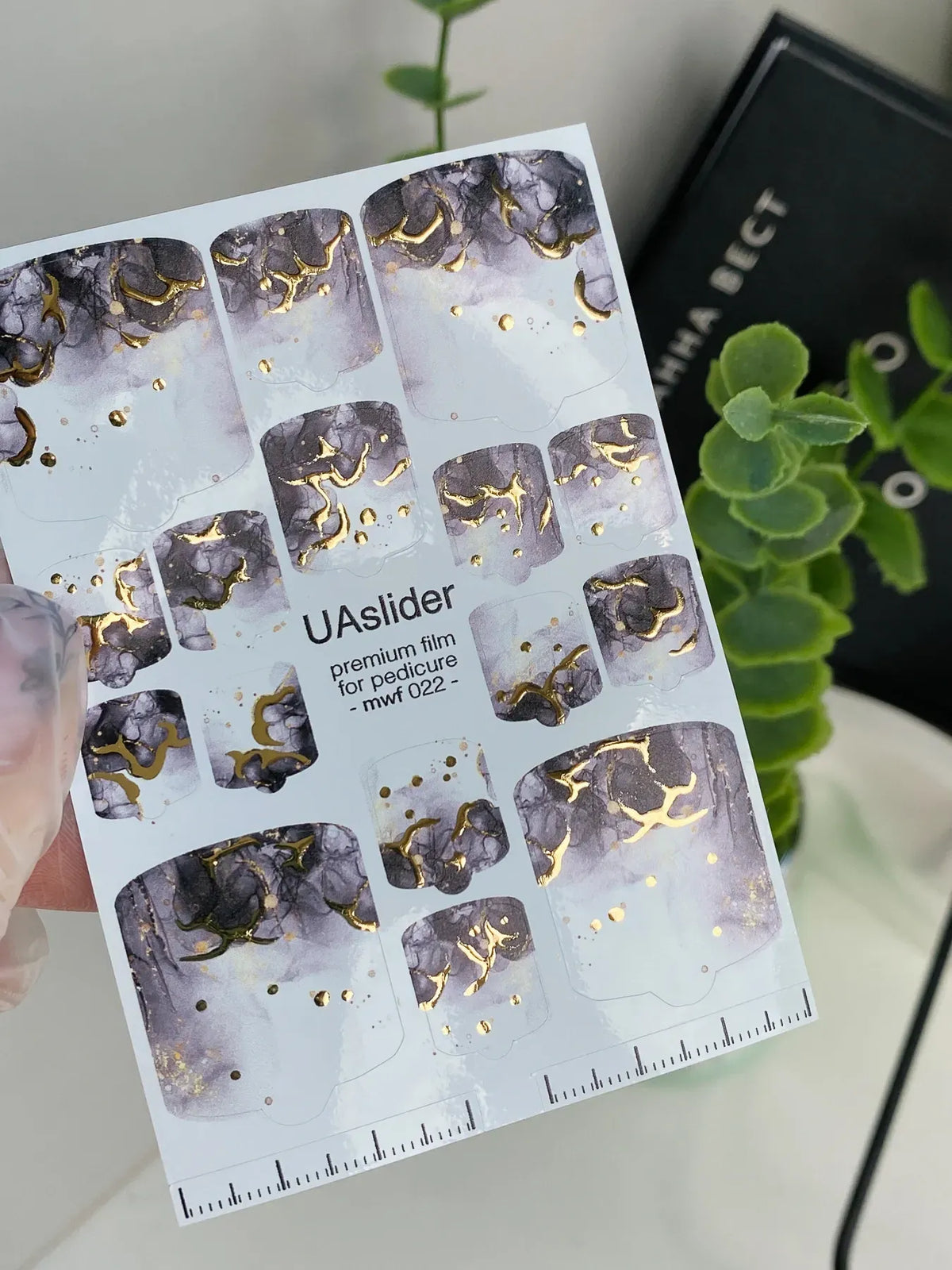 Pedicure nail wrap films mwf 022