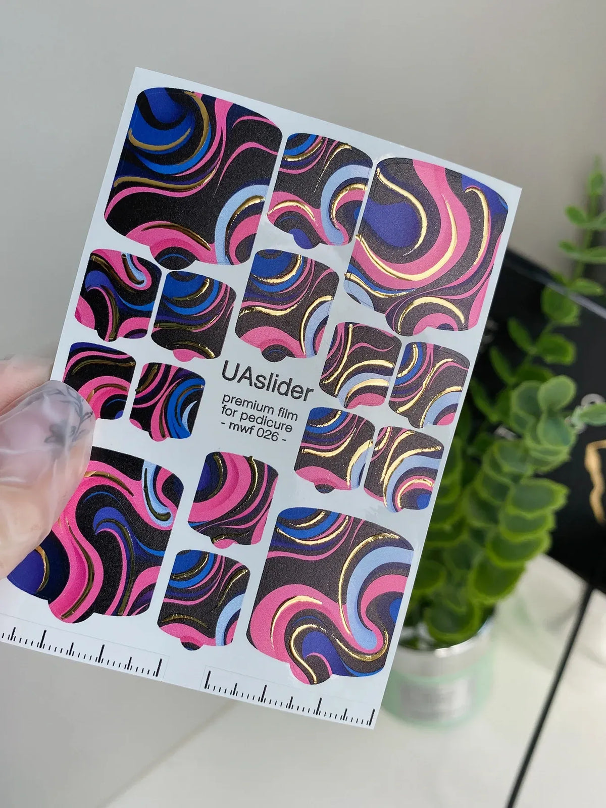 Pedicure nail wrap films mwf 026