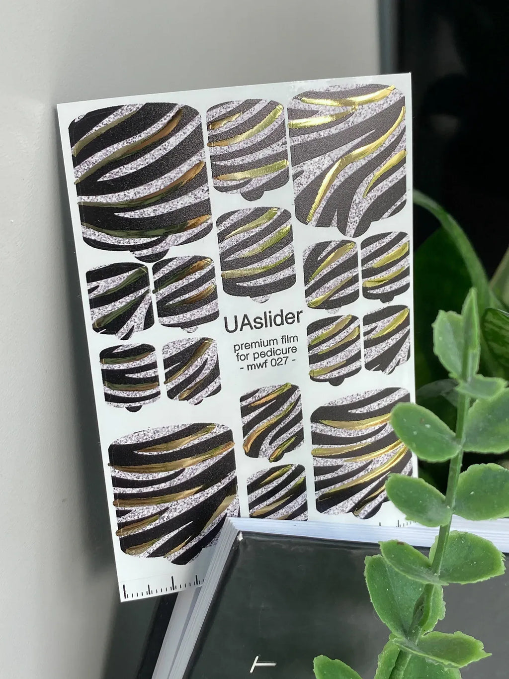 Pedicure nail wrap films mwf 027