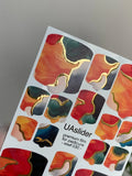 Pedicure nail wrap films mwf 030