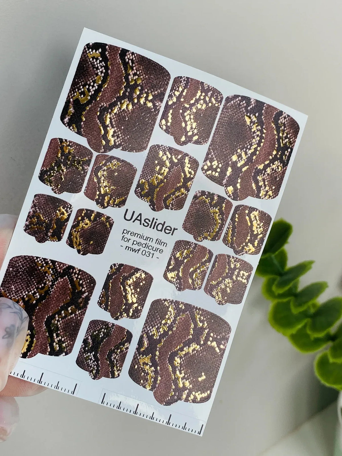 Pedicure nail wrap films mwf 031