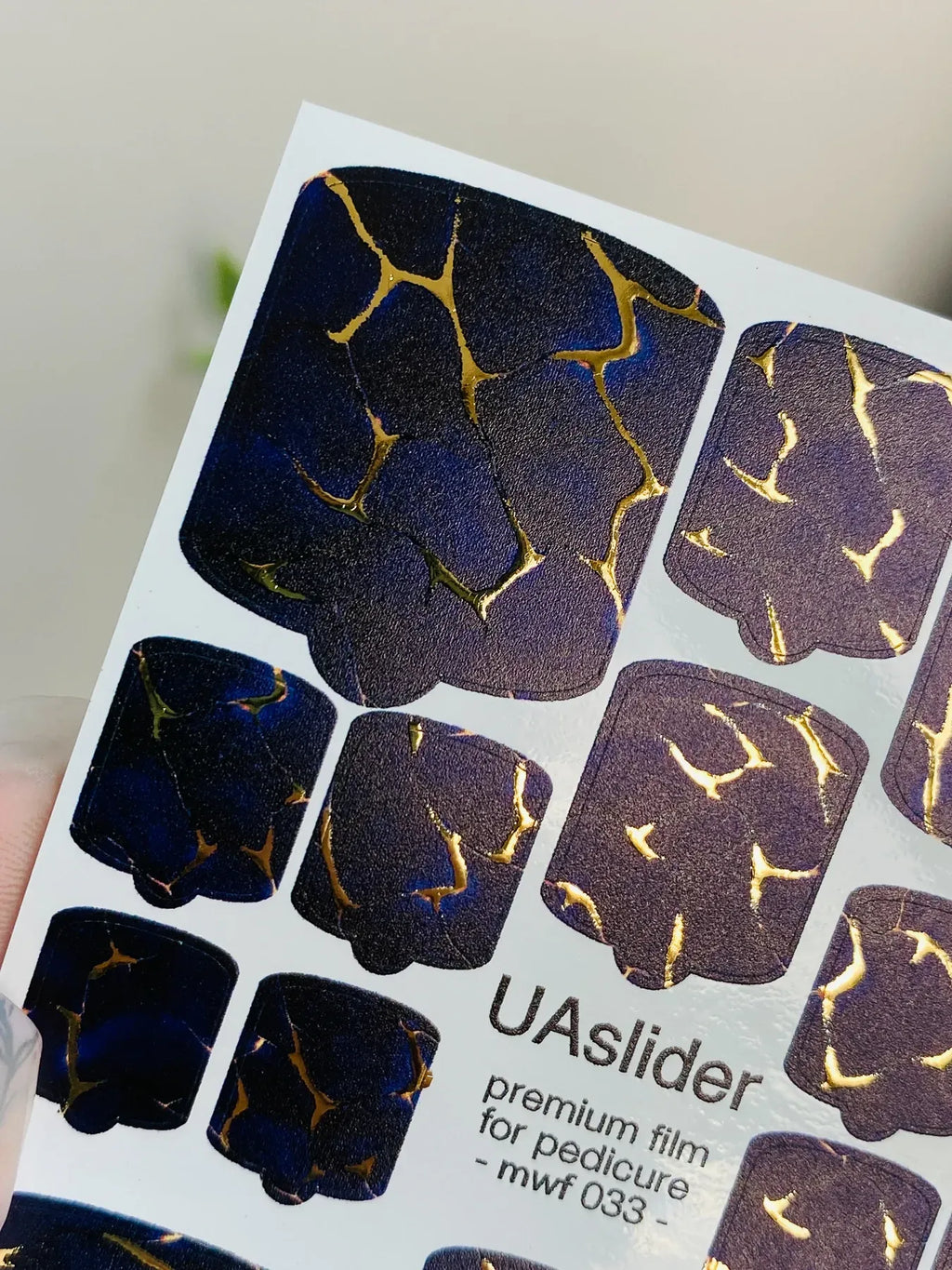 Pedicure nail wrap films mwf 033