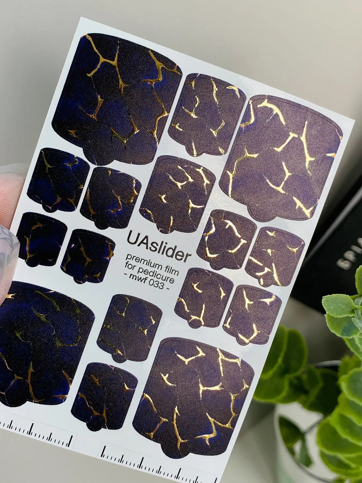Pedicure nail wrap films mwf 033