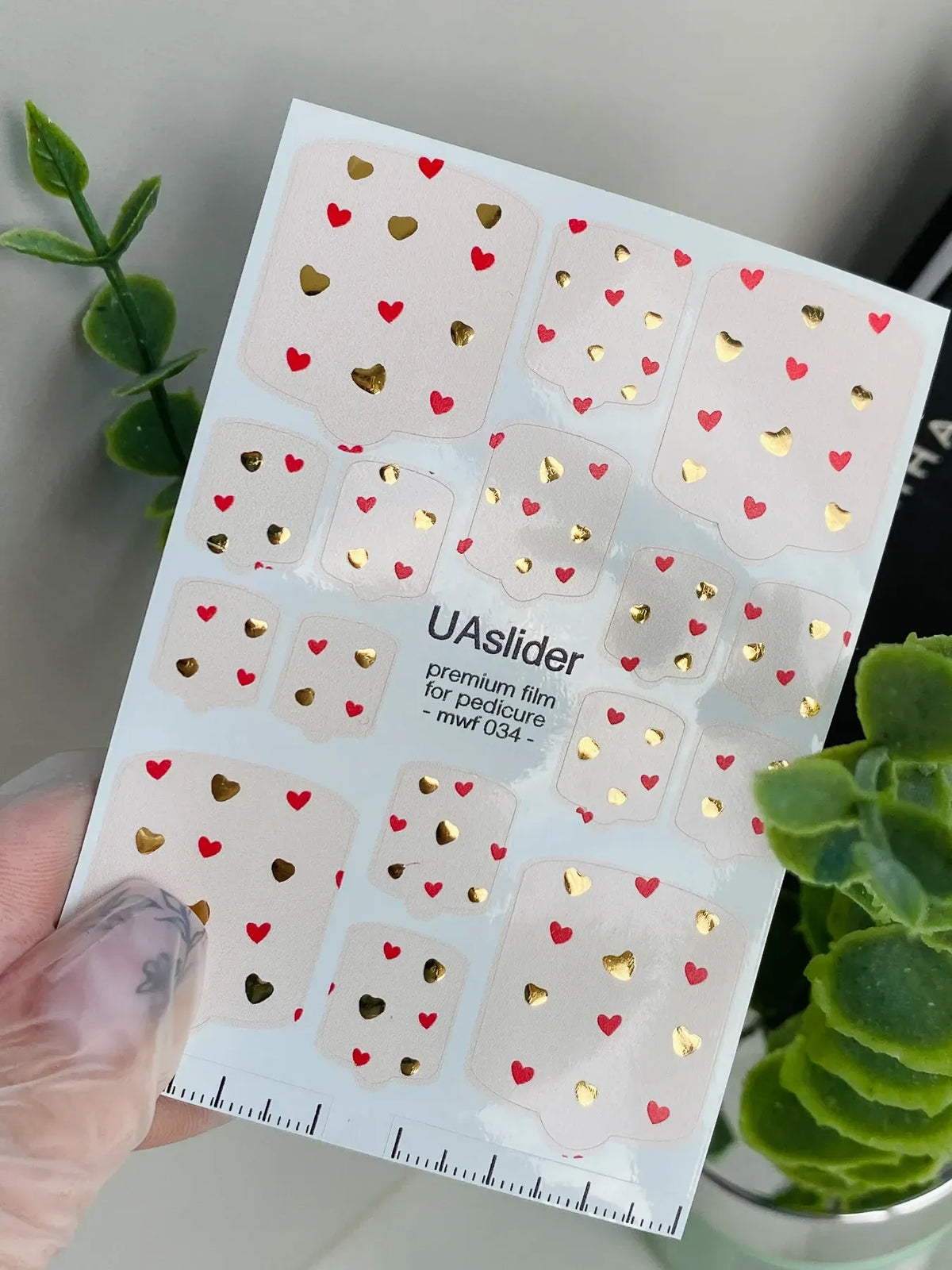 Pedicure nail wrap films mwf 034