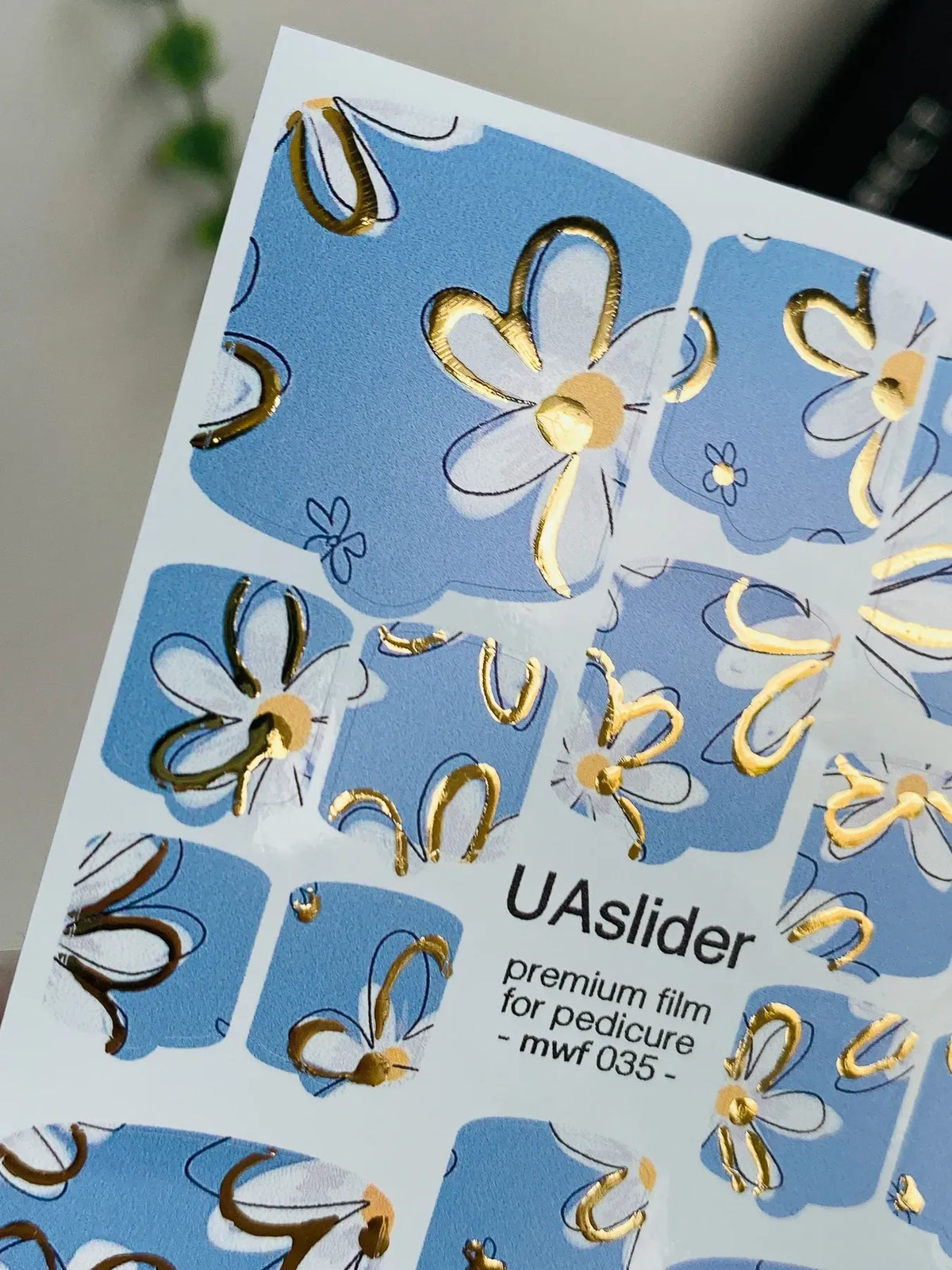 Pedicure nail wrap films mwf 035
