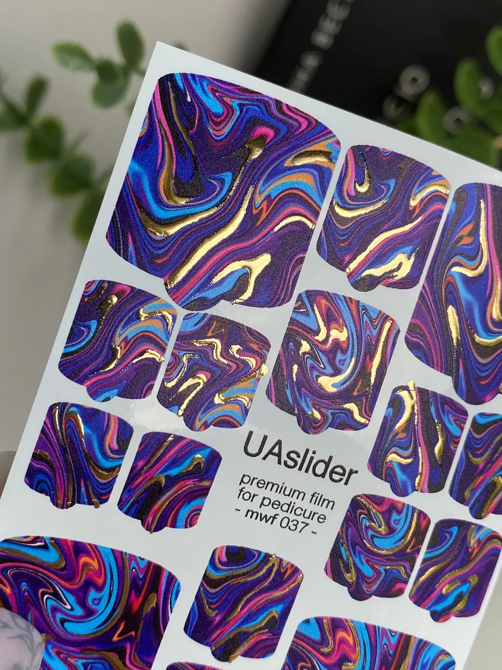 Pedicure nail wrap films mwf 037