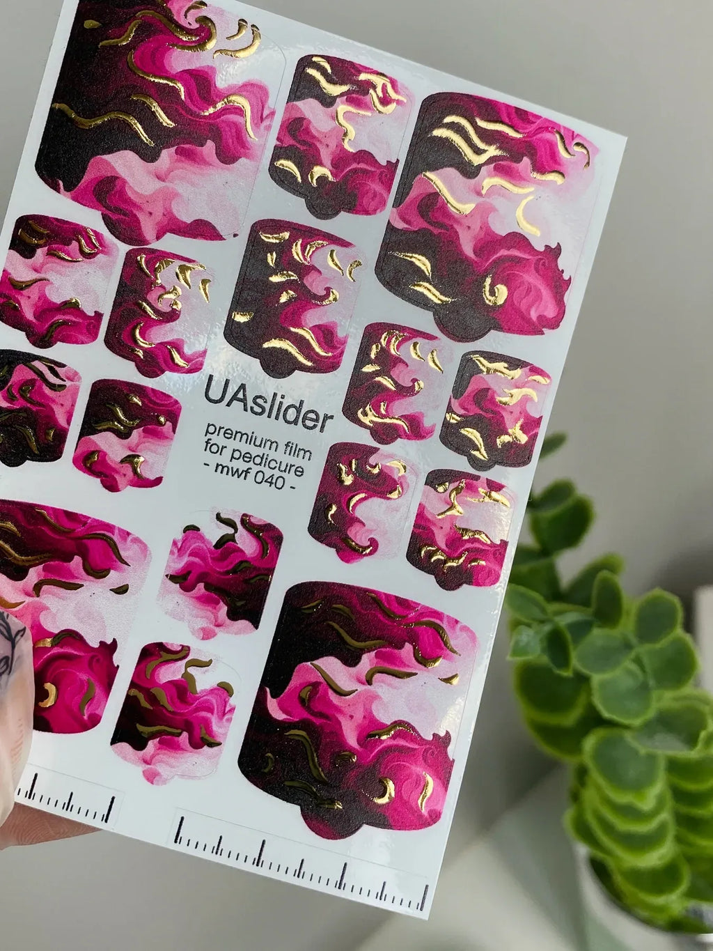 Pedicure nail wrap films mwf 040