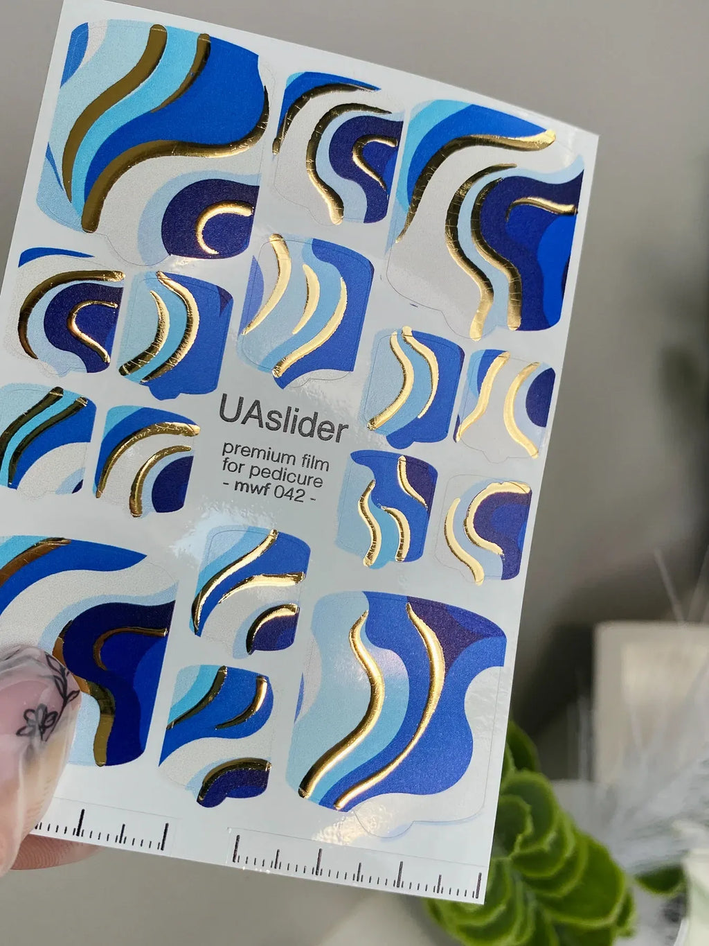 Pedicure nail wrap films mwf 042