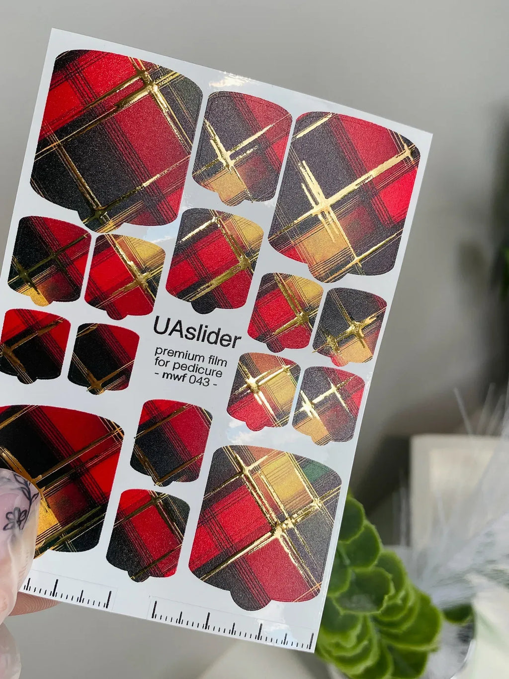 Pedicure nail wrap films mwf 043