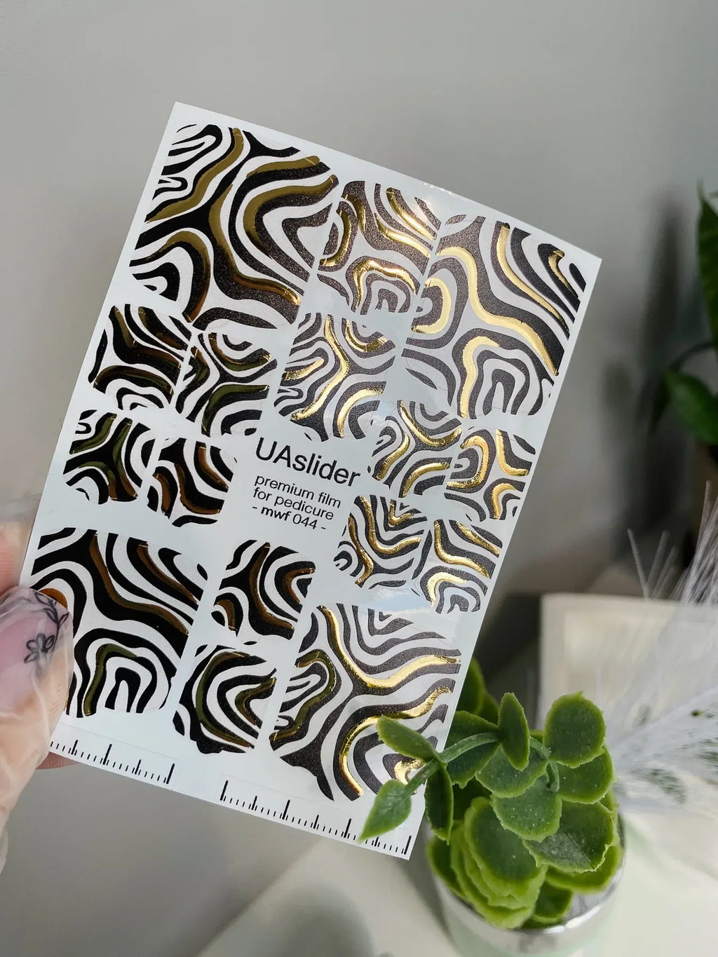 Pedicure nail wrap films mwf 044