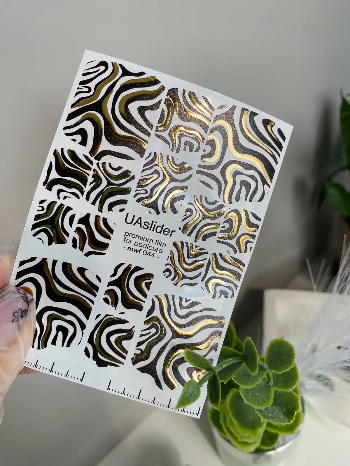 Pedicure nail wrap films mwf 044