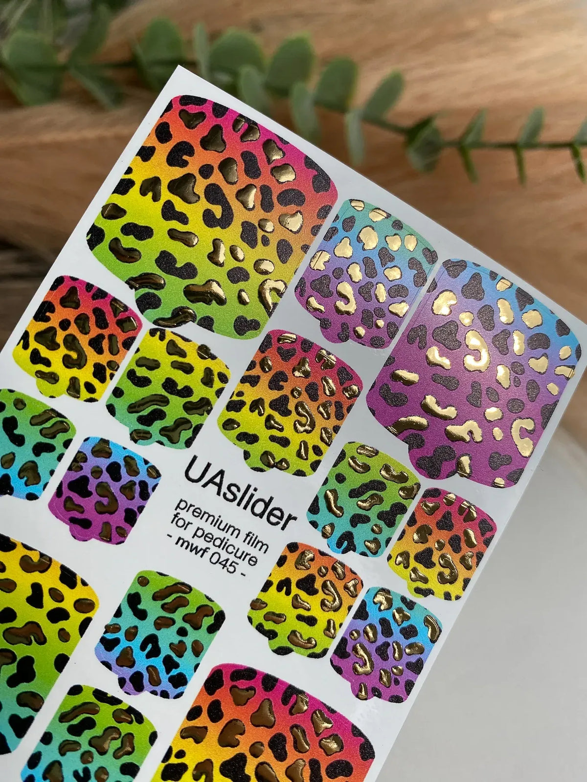 Pedicure nail wrap films mwf 045