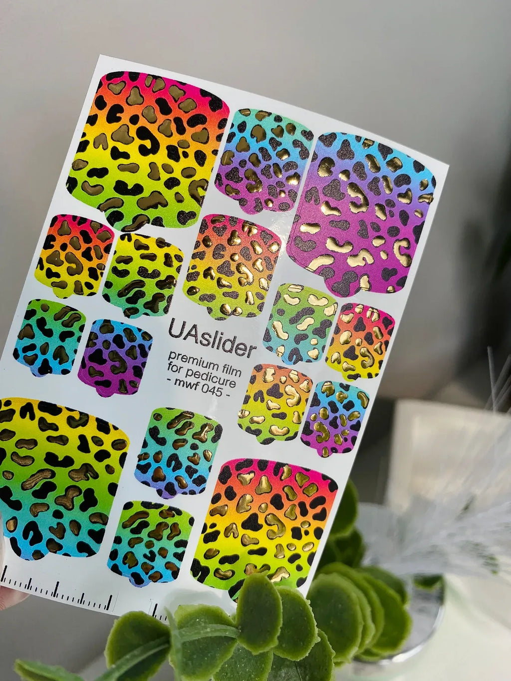 Pedicure nail wrap films mwf 045