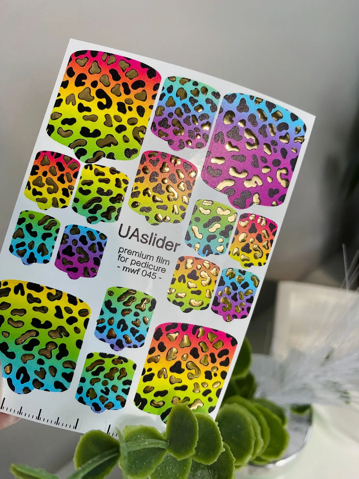 Pedicure nail wrap films mwf 045