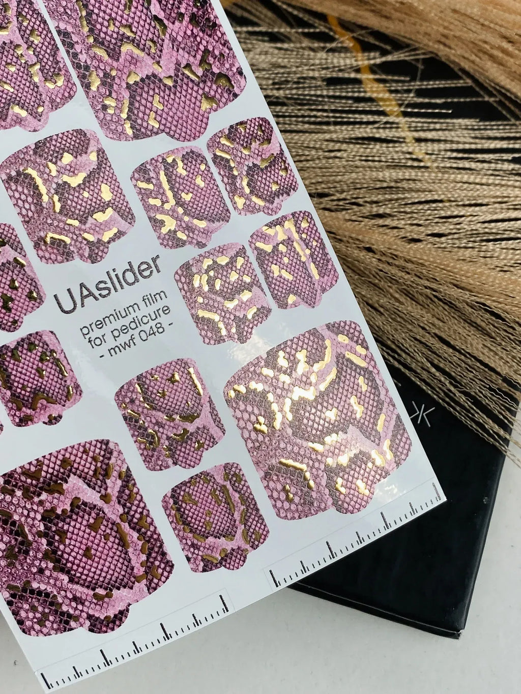 Pedicure nail wrap films mwf 048