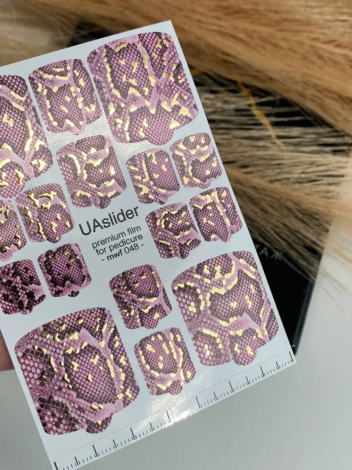 Pedicure nail wrap films mwf 048