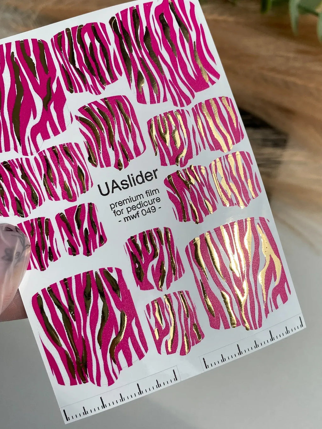 Pedicure nail wrap films mwf 049