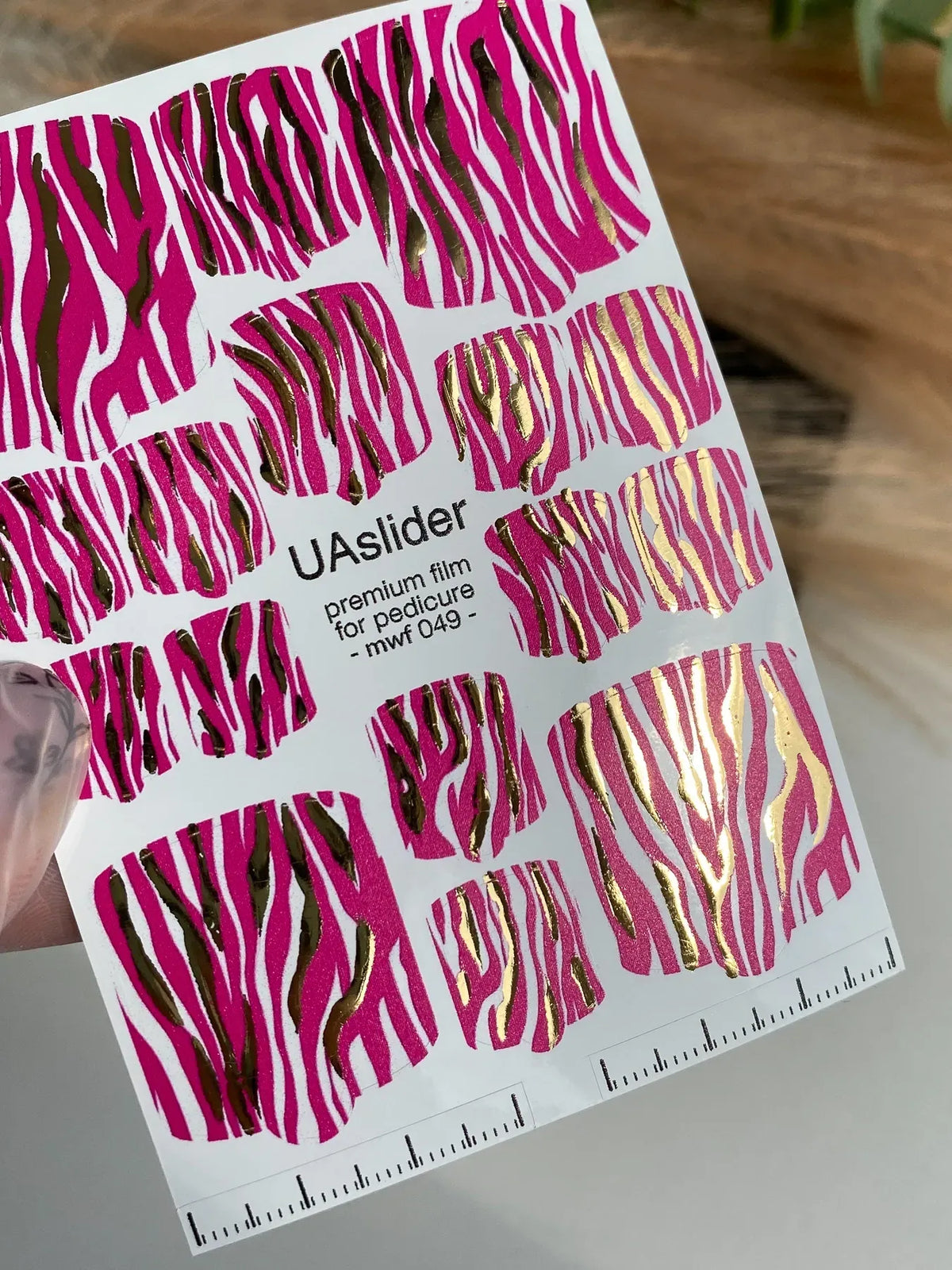 Pedicure nail wrap films mwf 049