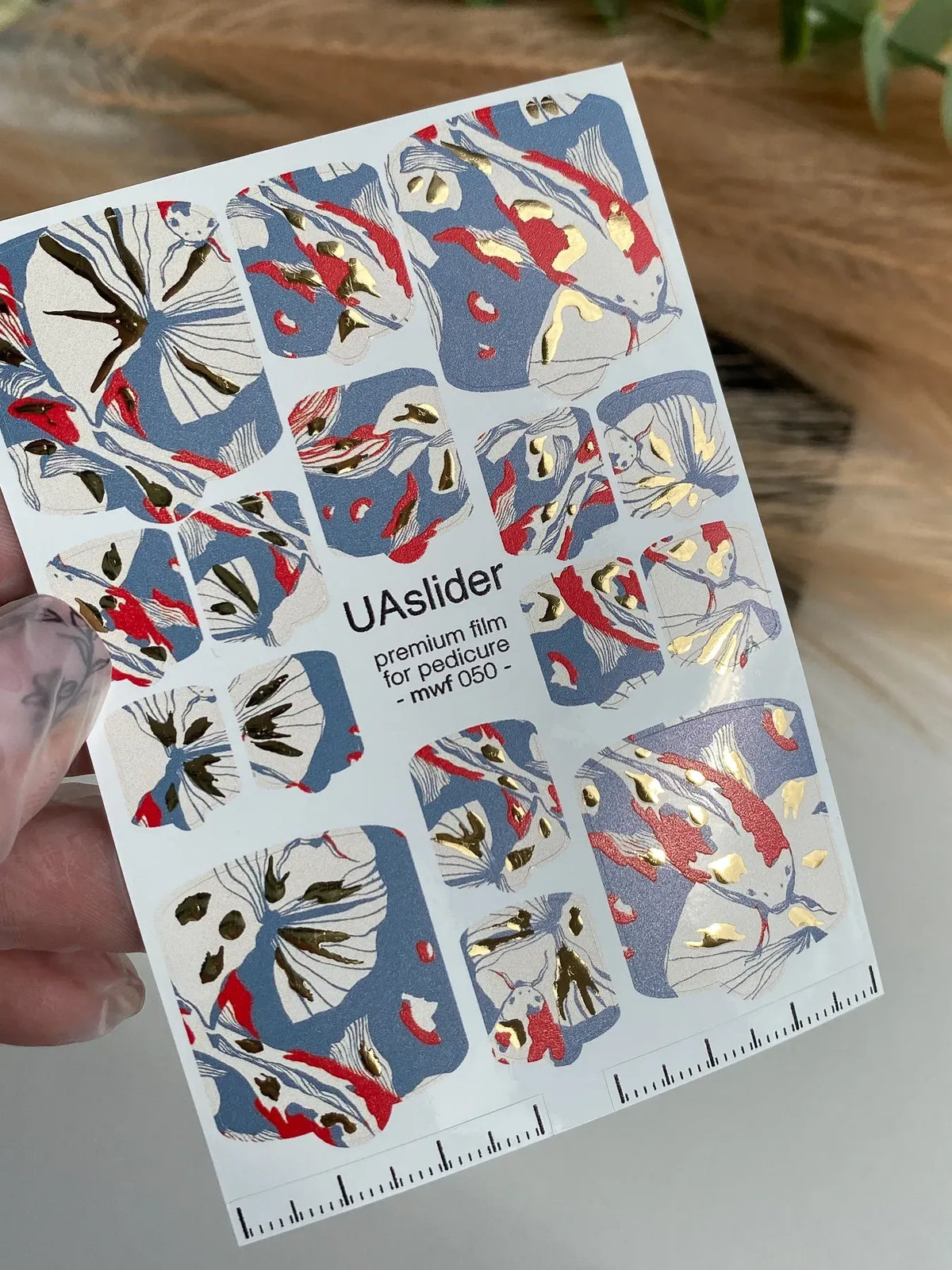 Pedicure nail wrap films mwf 050