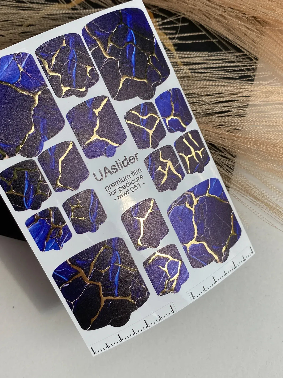 Pedicure nail wrap films mwf 051