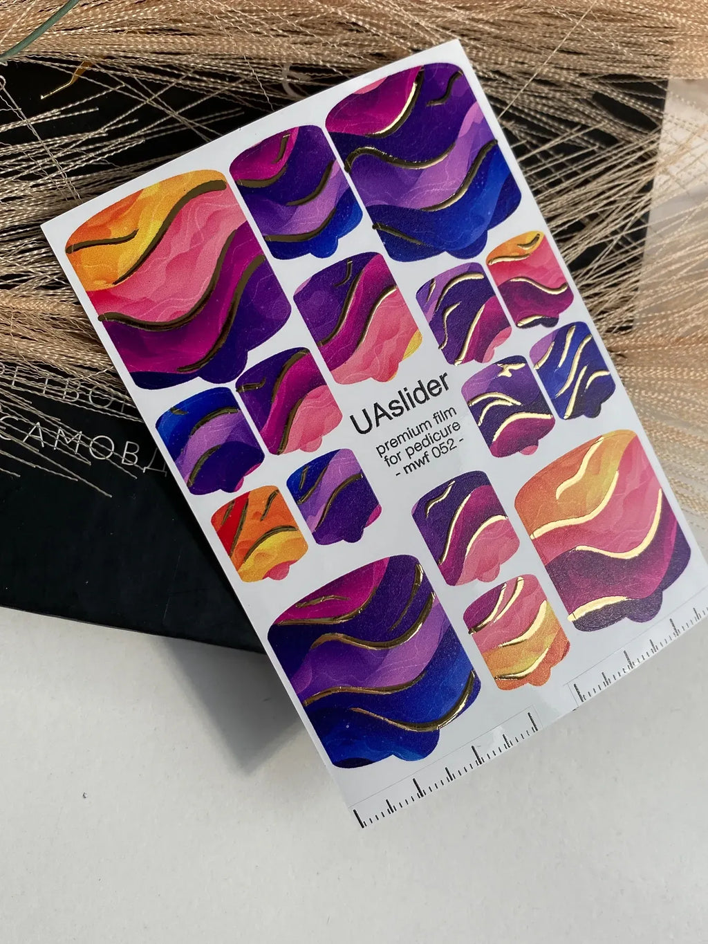 Pedicure nail wrap films mwf 052