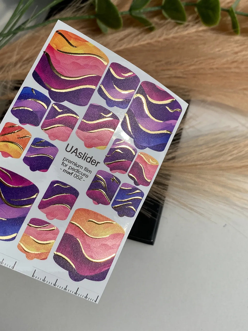 Pedicure nail wrap films mwf 052
