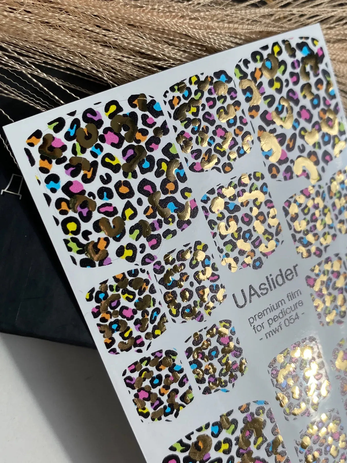 Pedicure nail wrap films mwf 054