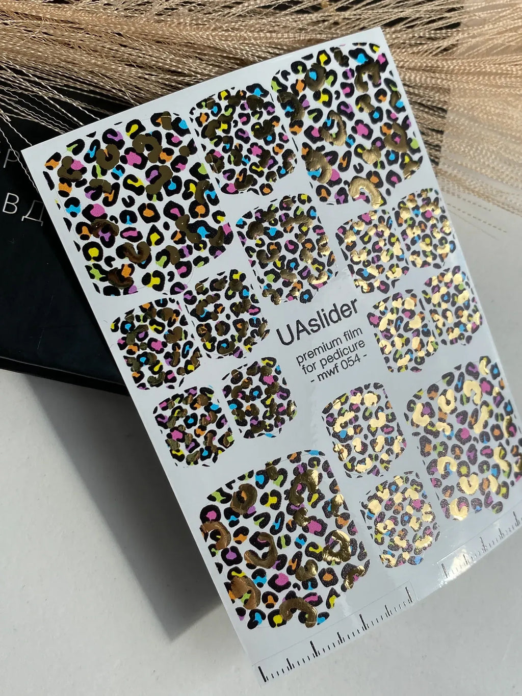 Pedicure nail wrap films mwf 054