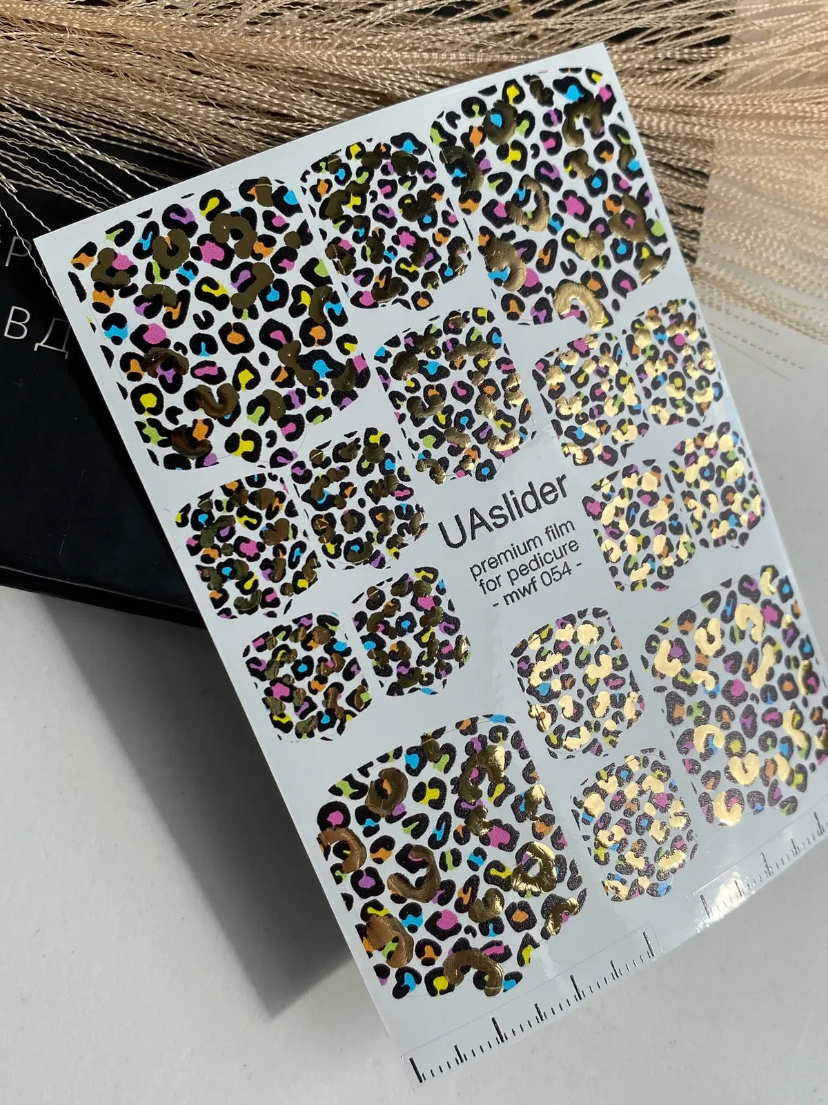 Pedicure nail wrap films mwf 054