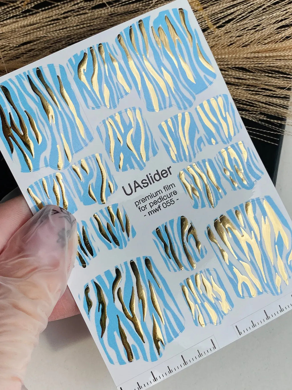 Pedicure nail wrap films mwf 055