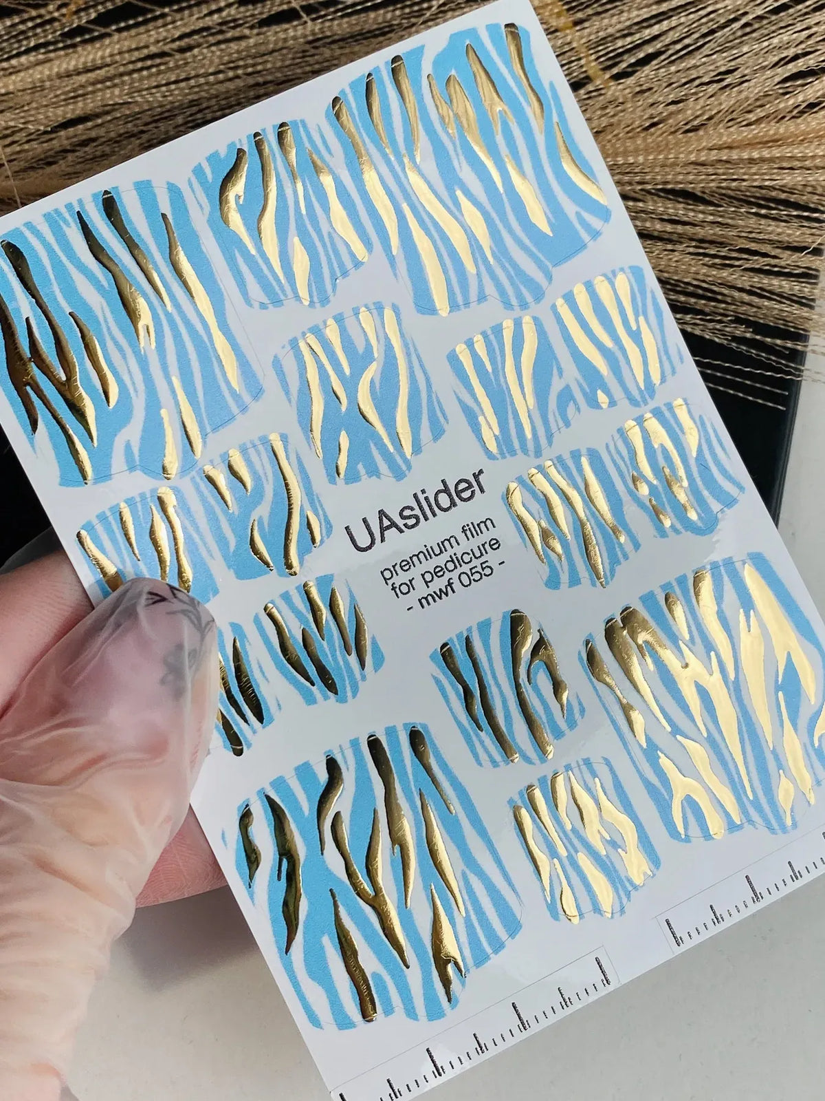 Pedicure nail wrap films mwf 055