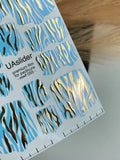 Pedicure nail wrap films mwf 055