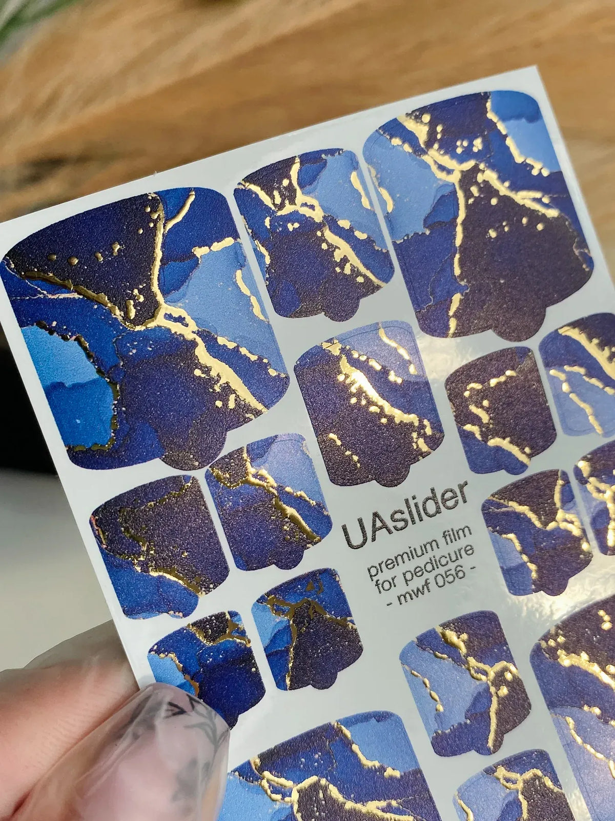 Pedicure nail wrap films mwf 056