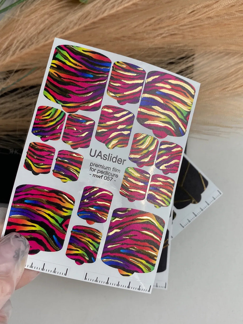 Pedicure nail wrap films mwf 057