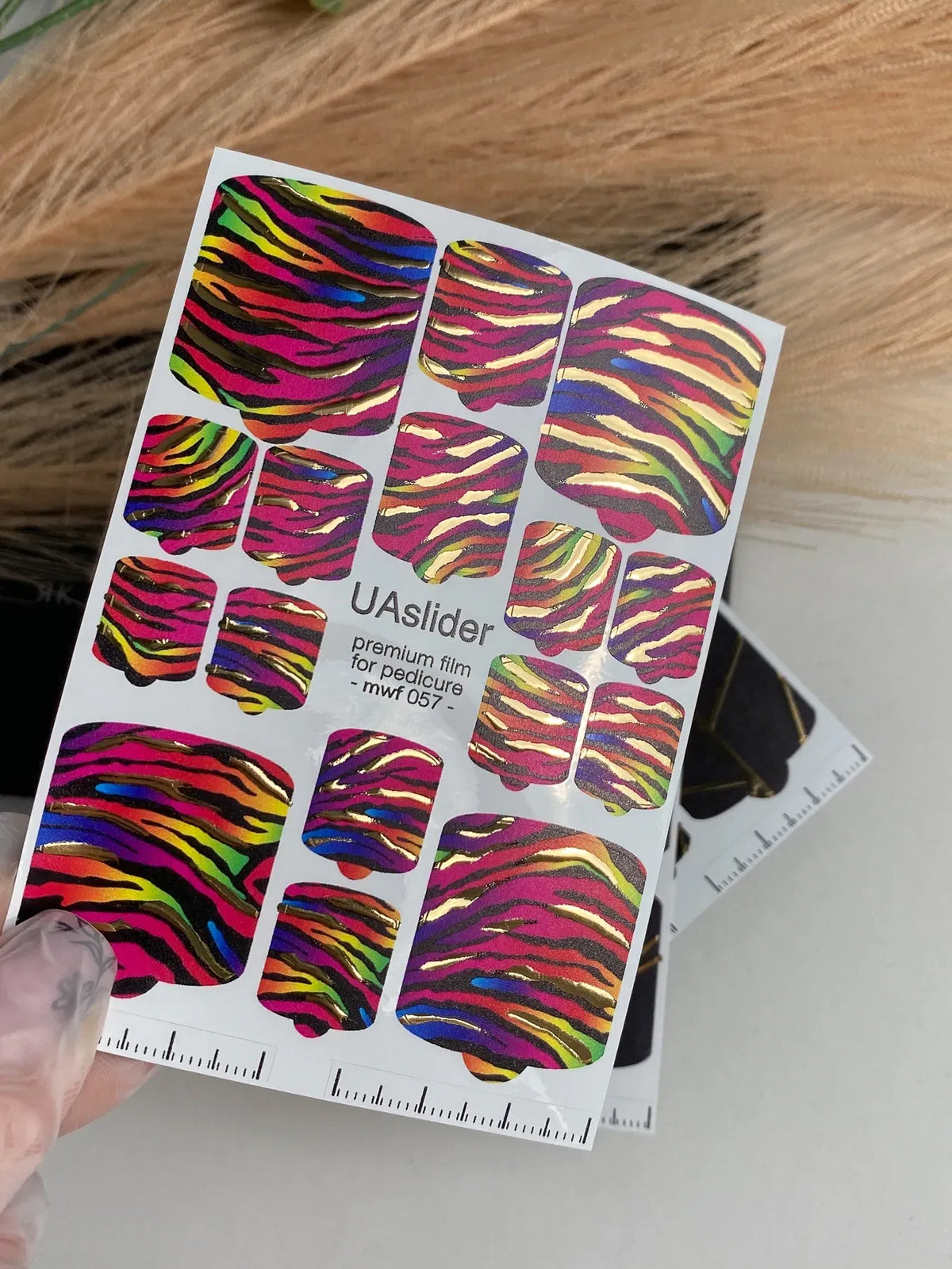 Pedicure nail wrap films mwf 057
