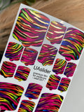 Pedicure nail wrap films mwf 057
