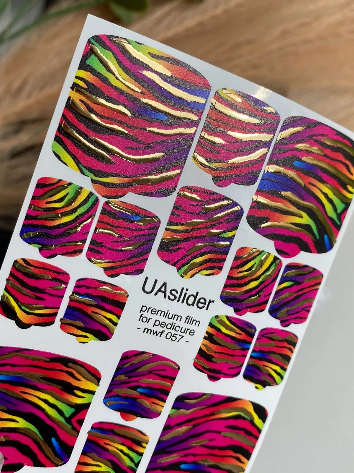 Pedicure nail wrap films mwf 057