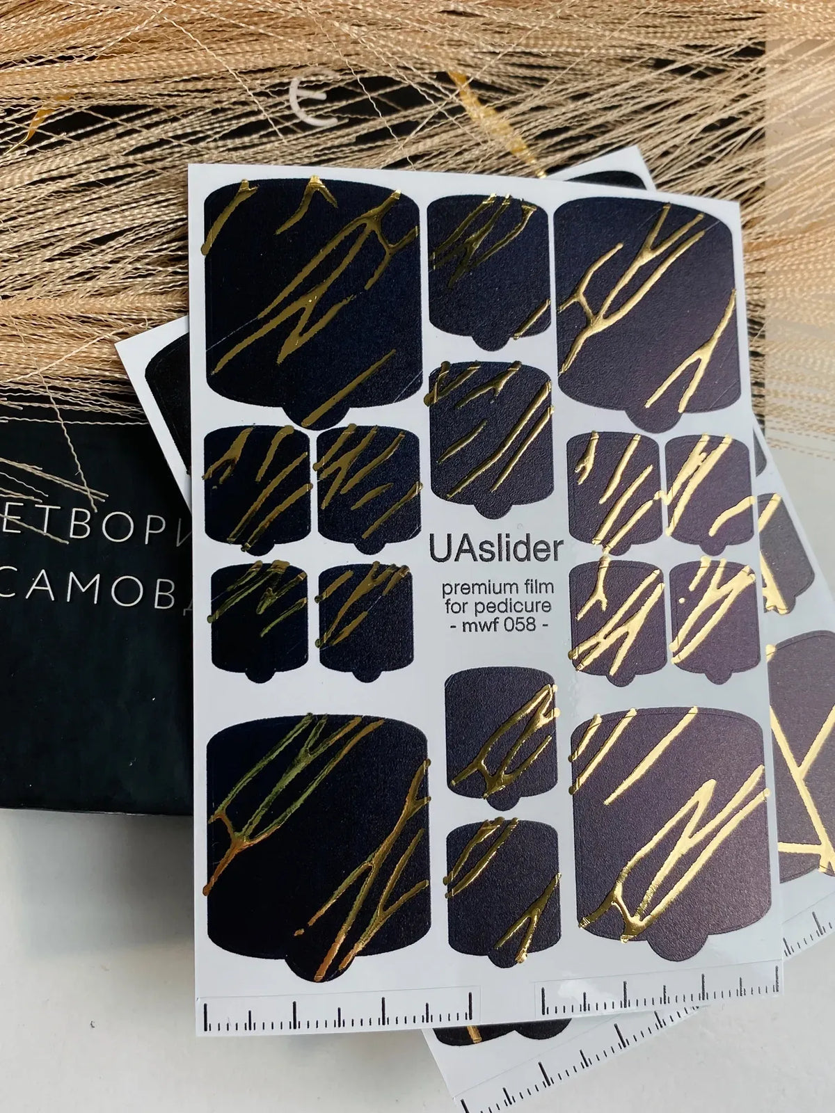 Pedicure nail wrap films mwf 058