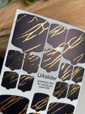 Pedicure nail wrap films mwf 058
