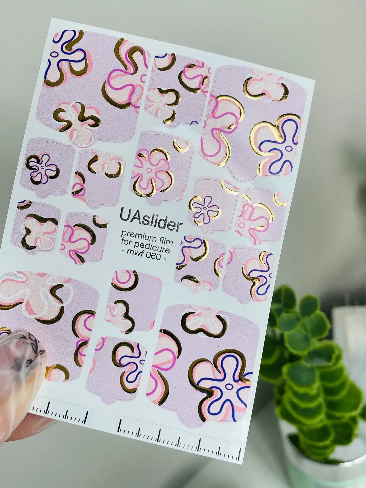 Pedicure nail wrap films mwf 060