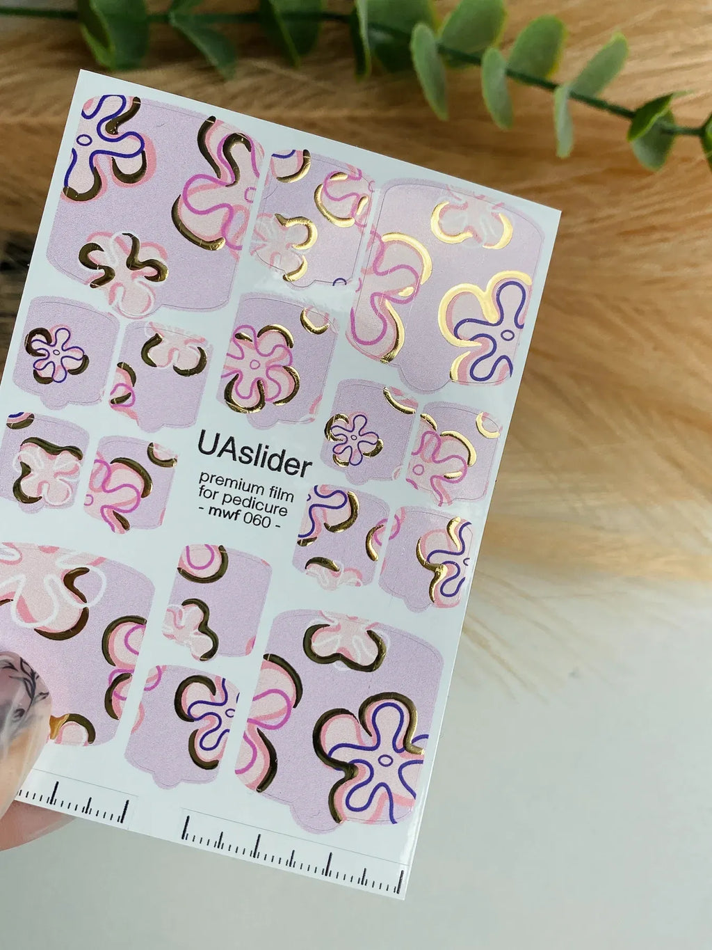 Pedicure nail wrap films mwf 060