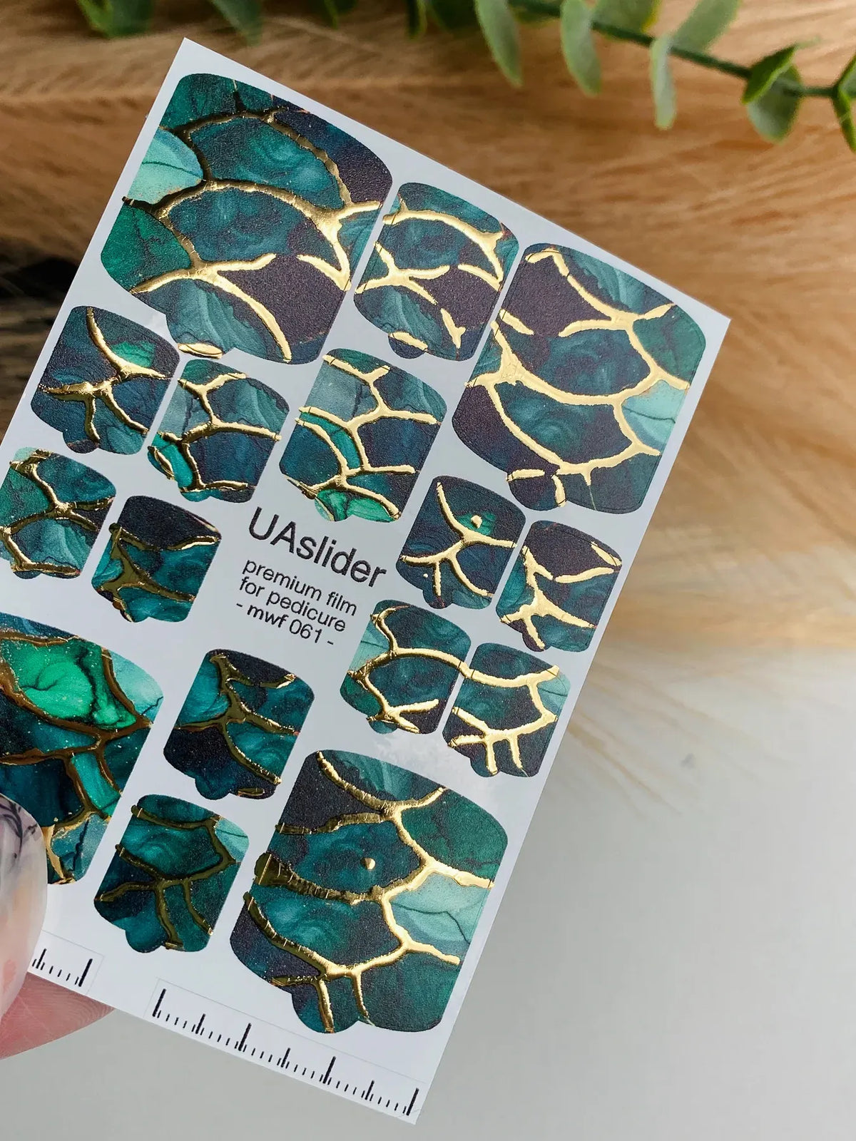 Pedicure nail wrap films mwf 061