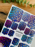 Pedicure nail wrap films mwf 062